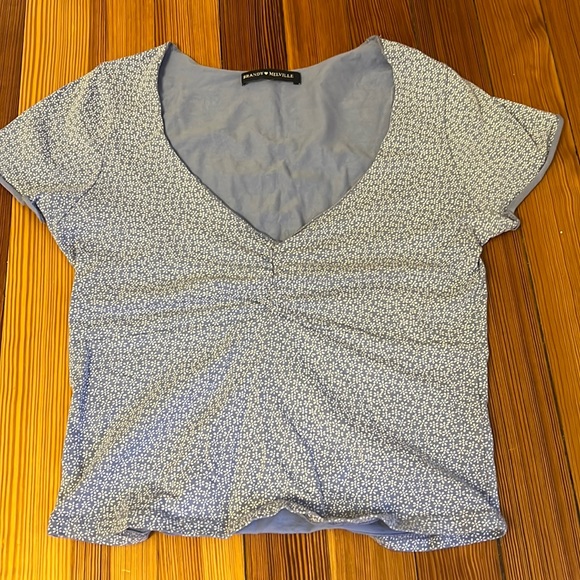 Brandy Melville Cropped Floral Top - Picture 1 of 3